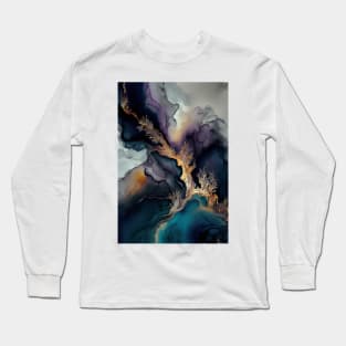 Wild Spirit - Abstract Alcohol Ink Resin Art Long Sleeve T-Shirt